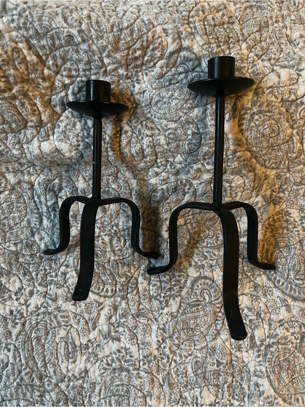 Vintage Metal Candlestick Holders